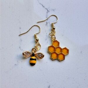 Handmade Bee earrings